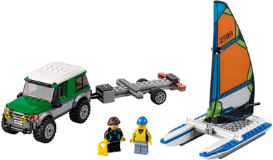 LEGO Set-4×4 with Catamaran-Town / City / Recreation-60149-1-Creative Brick Builders